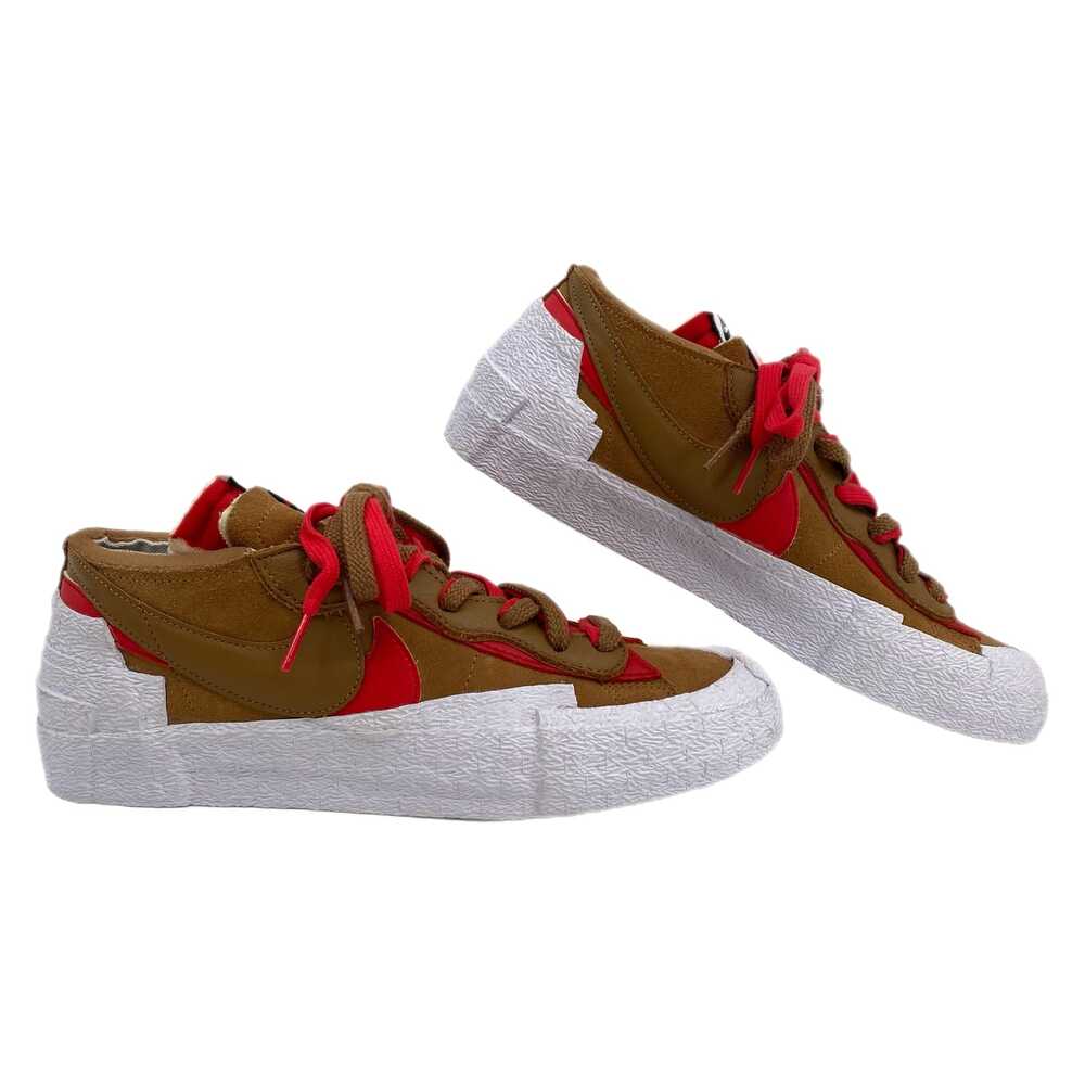 Nike Brown Red Blazer Low X Sacai Sneakers | Size 8.5